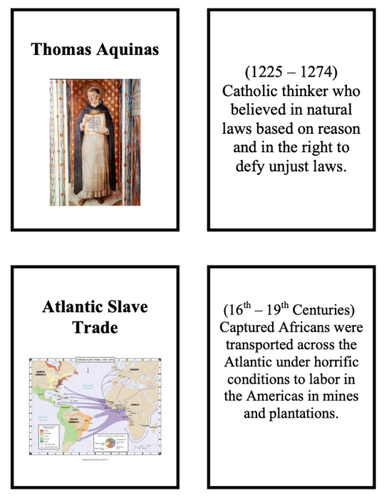 World History Flash Cards