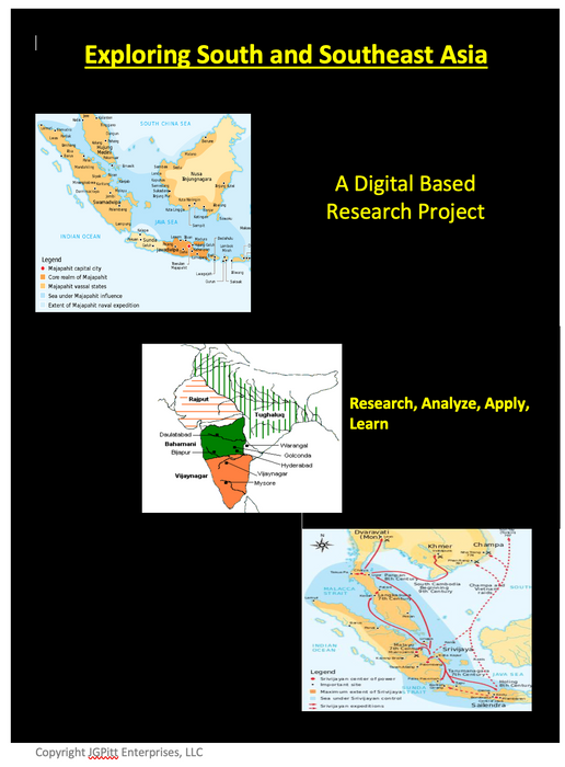 Digital Presentation: South and Southeast Asia with Rubric