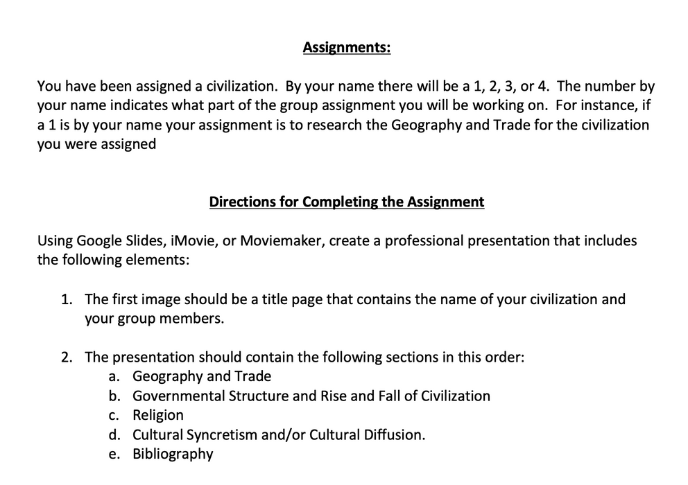 Digital Presentation: South and Southeast Asia with Rubric